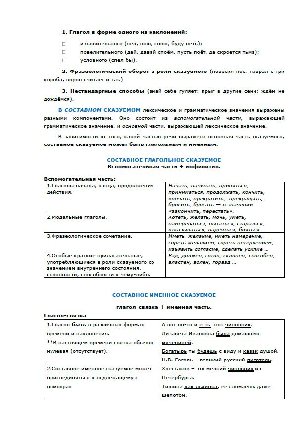 Фрагмент учебника по русскому языку